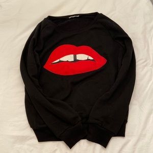 Nasty Gal Lips Sweatshirt